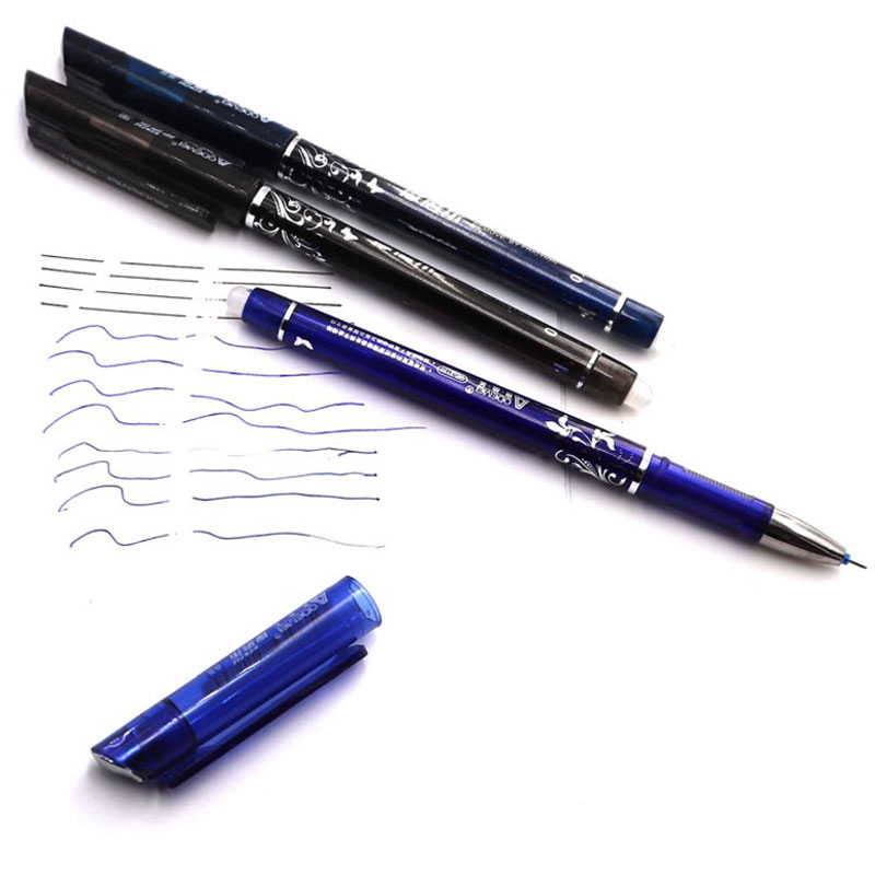 1PCS Erasable Pen Blue / Black / Dark Blue / Red Erasable Pen Office Supplies Student Exam Spare