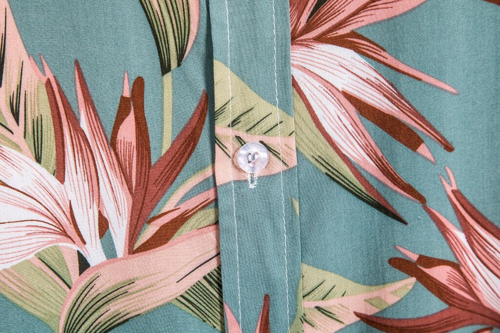 Camisa Casual para hombre a la estampado étnico solapa transpirable manga corta Camisa ropa de calle vacaciones hombres camisas hawaianas