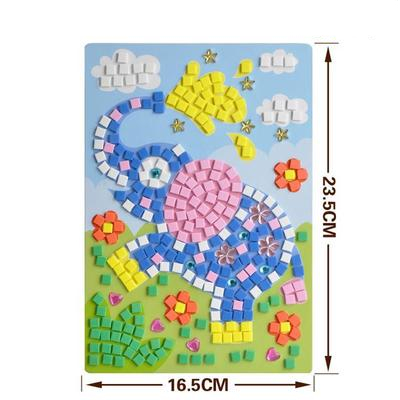 Children Toys Puzzle DIY Foam Mosaic Stickers Art Cartoon Crystal Sticker Educational Toys For Kids Christmas Toy: 6