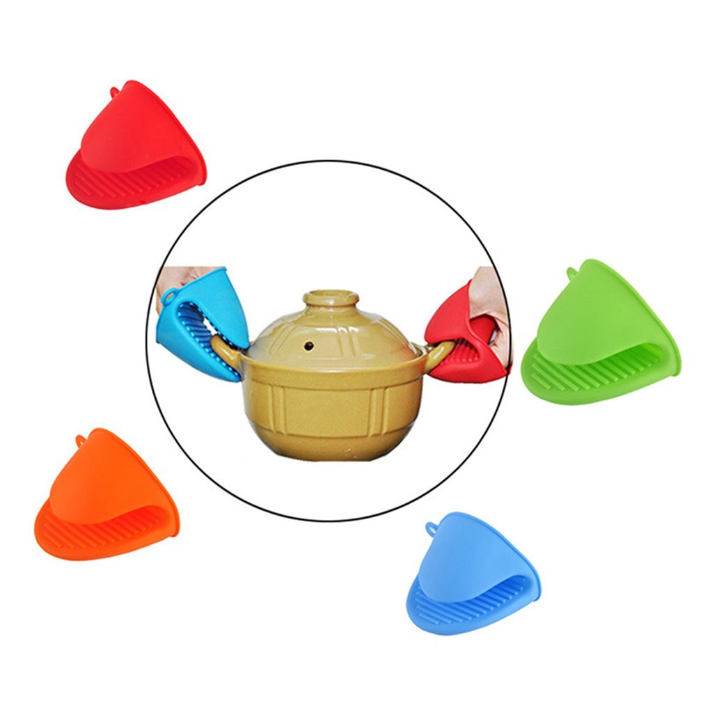 Kitchen Heat Resistant Silicone Glove Claw Grip Pinch Mitts Oven Pan Pot Holder Baking BBQ Cook Tool