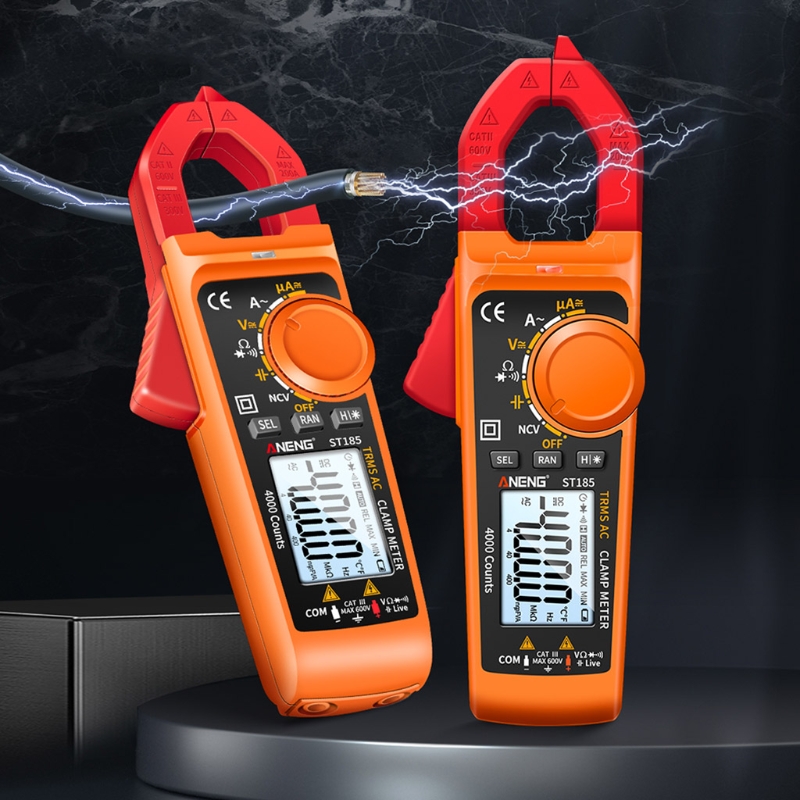 Multimeter 4000 Counts Digital Multimeter with DC AC Voltmeter Ohm Volt Amp Tester AC/DC 600V AC 200A 40M NCV Function