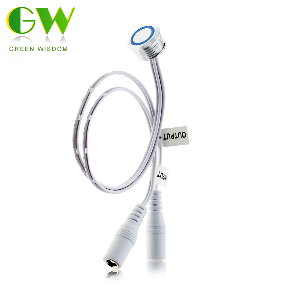 Regulador de intensidad táctil continua, interruptor DC12V para tira LED, luz de armario, cama, bricolaje