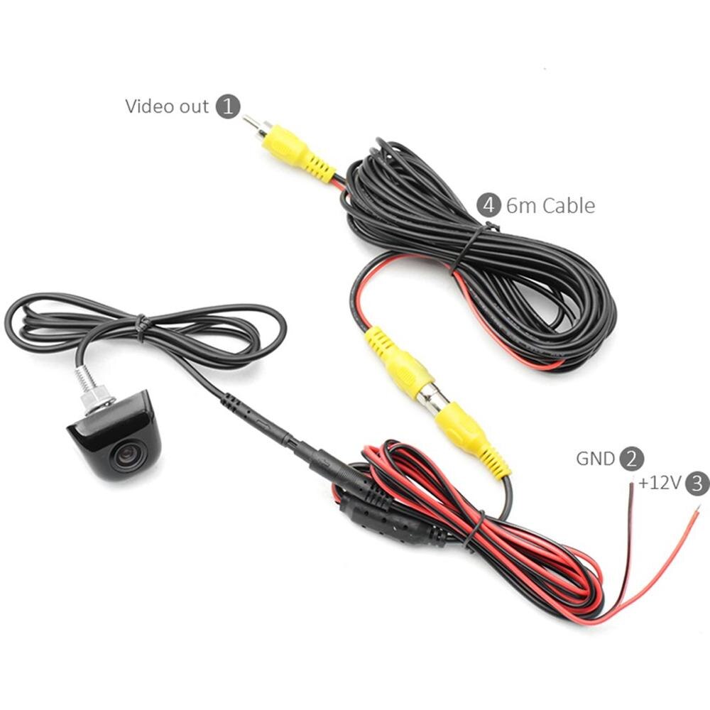 Brand 170 Degree Car Reversing Camera Long Screw Metal Car Reversing Camera Rear View Navigation Image Camera