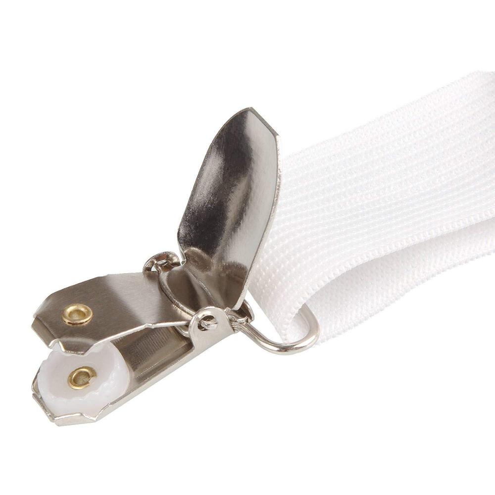 Tirantes de tiras de sábana ajustables, soporte de colchón cruzado triangular, blanco