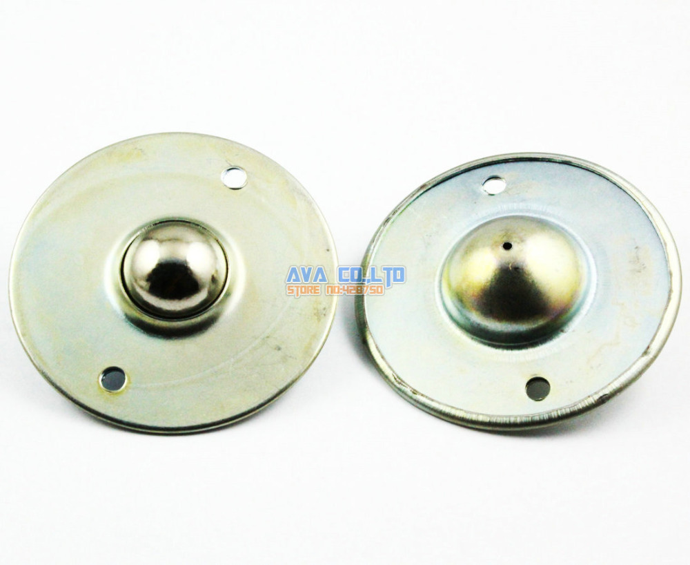 2 Pieces Flange Mount 1" Ball Transfer Bearing Unit Conveyor Roller Wheel