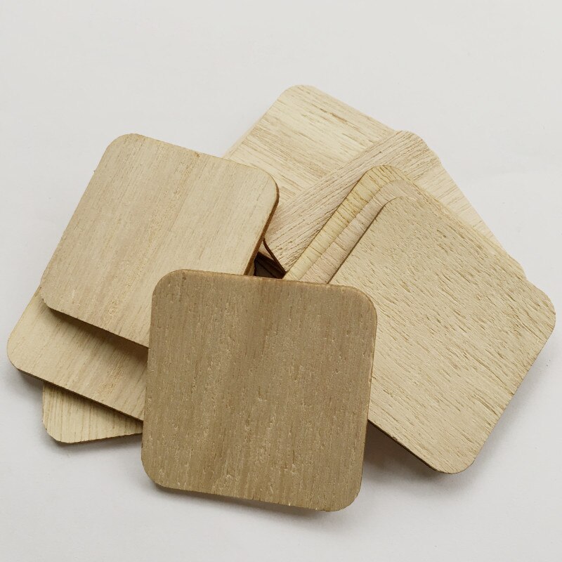 10pcs Star Natural Rustic Wood Circles, Wooden Log Slices for DIY Craft, Wedding Decoration, Home DecorCenterpieces: square