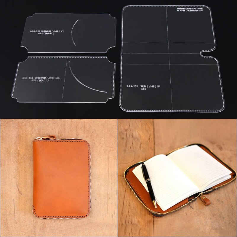 1 Set Diy Acryl Template Handgemaakte Leathercraft Mold Notepad Set Patroon Templates Duurzaam Thuis Leveringen