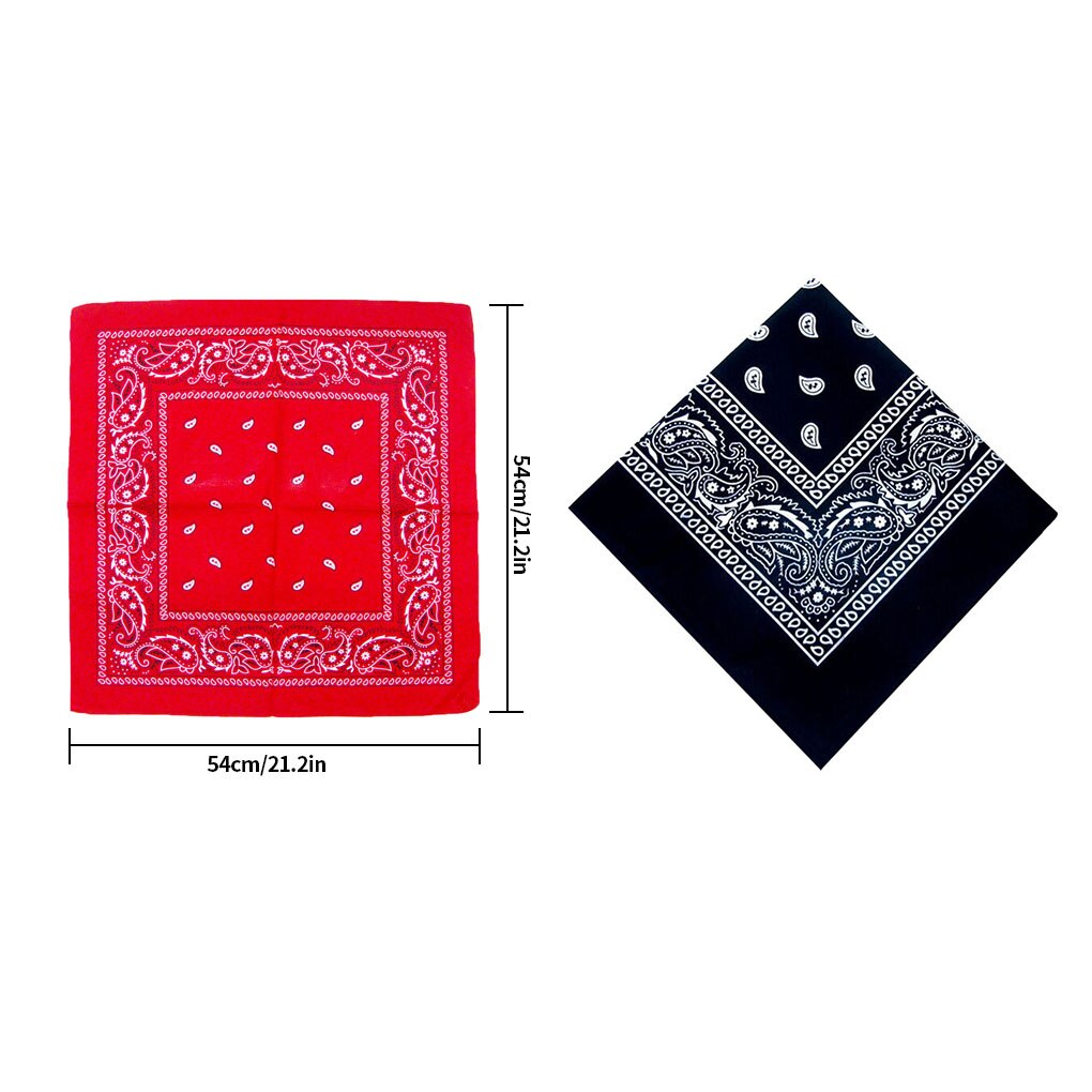 Mode Hip Hop Mannen Vrouwen Bandana Sport Hoofddeksels Paisley Bandana Pols Hairwrap Dubbelzijdige Hoofd Wrap Sjaal Hoofddeksels