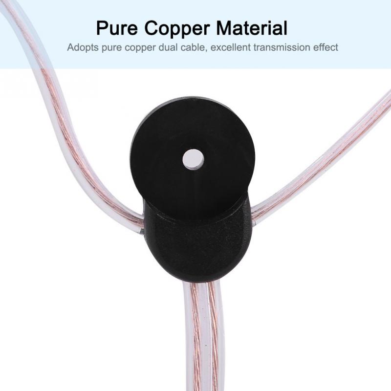 FM Dipole Antenna Radio Home Indoor FM Receiver Aerial with TV Female Connector FM Radio Antenna