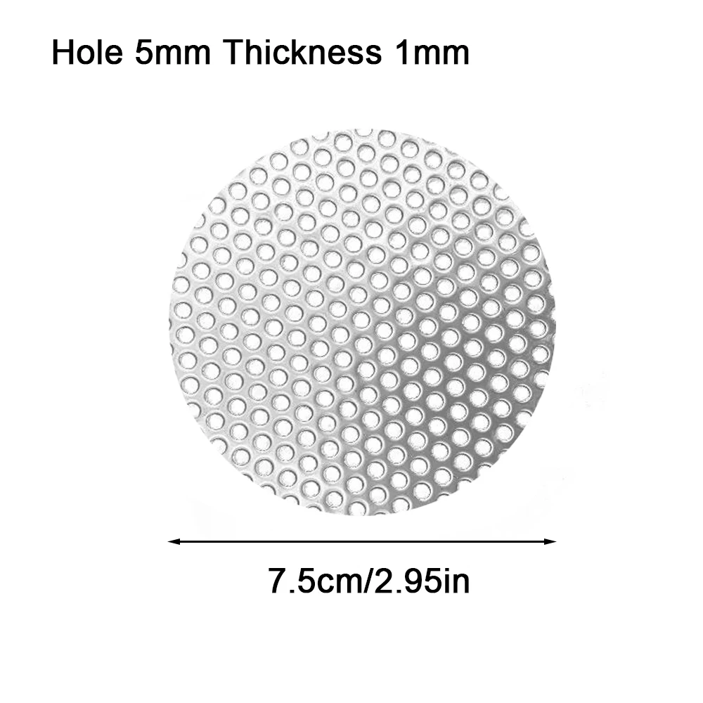 1mm thick strainer plate 304 stainless steel porous mesh maelstrom drain cover metal drain cover plant trellis protector: Red