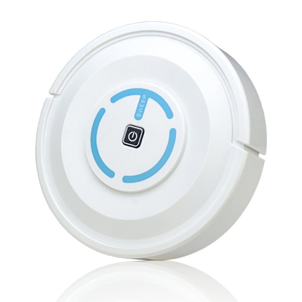 Intelligent sweeping robot Battery models Household automatic wireless cleaning mopping robot ultra-thin and light machine: white KLD001