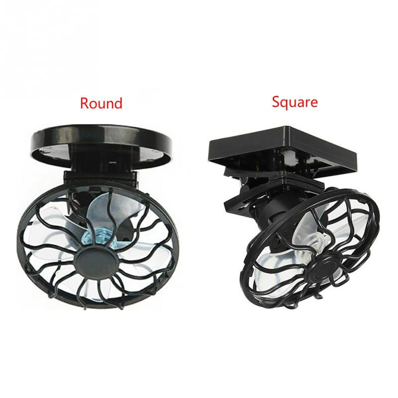 Ventilador Solar eléctrico, ventilador de refrigeración Solar con Clip, Mini ventilador portátil de energía Solar para acampar, viajar, pescar, escalar y jugar al Golf