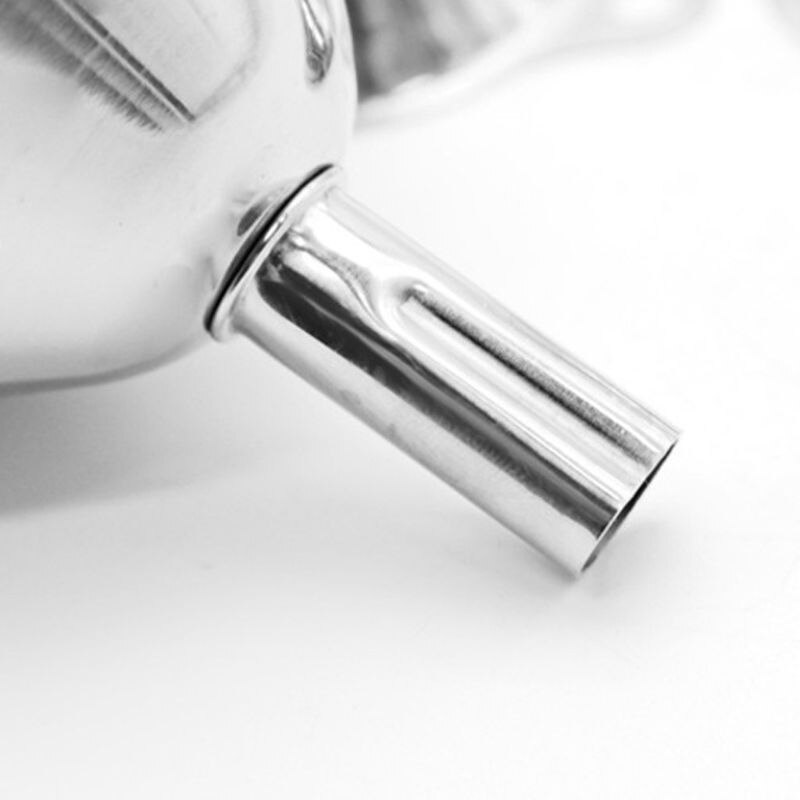 Stainless Steel Small Funnel Multifunctional Mini Oil Drainer with Hanging Ring