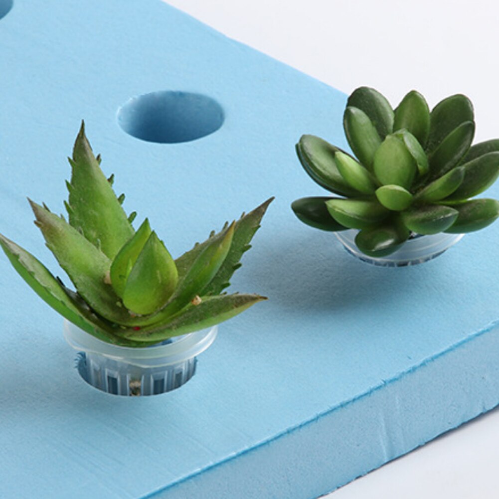 Malla para cultivo de plantas, malla para macetas de 50 piezas, red para vivero, cultivo hidropónico, cesta de malla, soporte para vegetales aeropónicos, plantación sin suelo