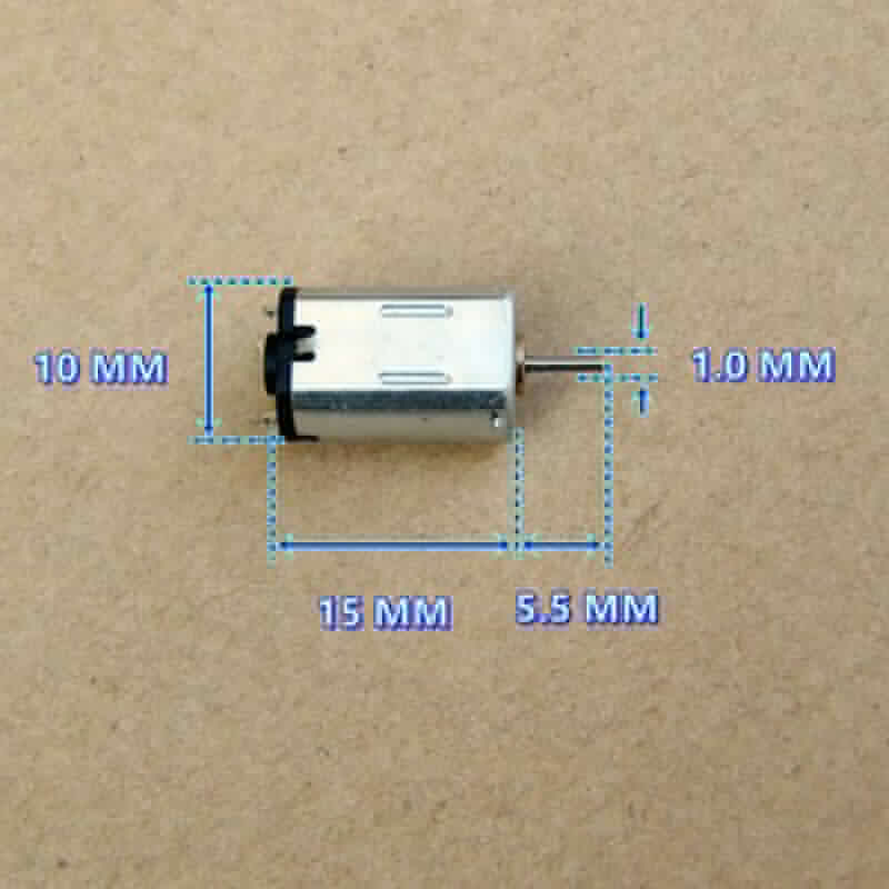Metalbørste højhastigheds el-motor 1mm- aksel  dc12v 25500 rpm mini micro preciouse ff -m20 8mm*10mm