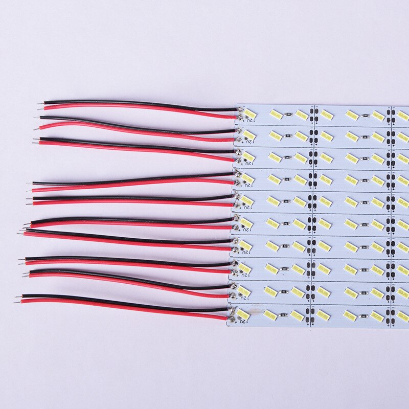 10 stücke * 50cm DC12v 7030 LED fest Starre LED-streifen Bar Licht Schrank Schaufenster Einkaufen Streifen 72SMD/m warm weiß 3000k Weiß 6000k