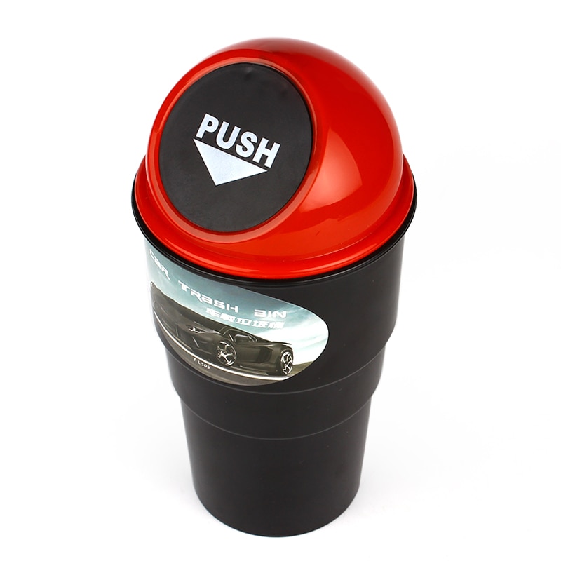 FORAUTO Car Trash Bin Portable Convenient Car garbage Can Dust Storage Holder Bin Styling Car Rubbish Collector
