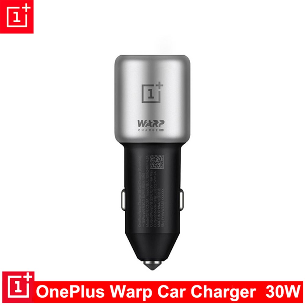 Original Oneplus 30W Warp Charge Car Charger Output 5V6A Max For Oneplus 7 Pro Normal QC For Oneplus 3/3T/5/5T/6/6T/7/Pro/8/8T..