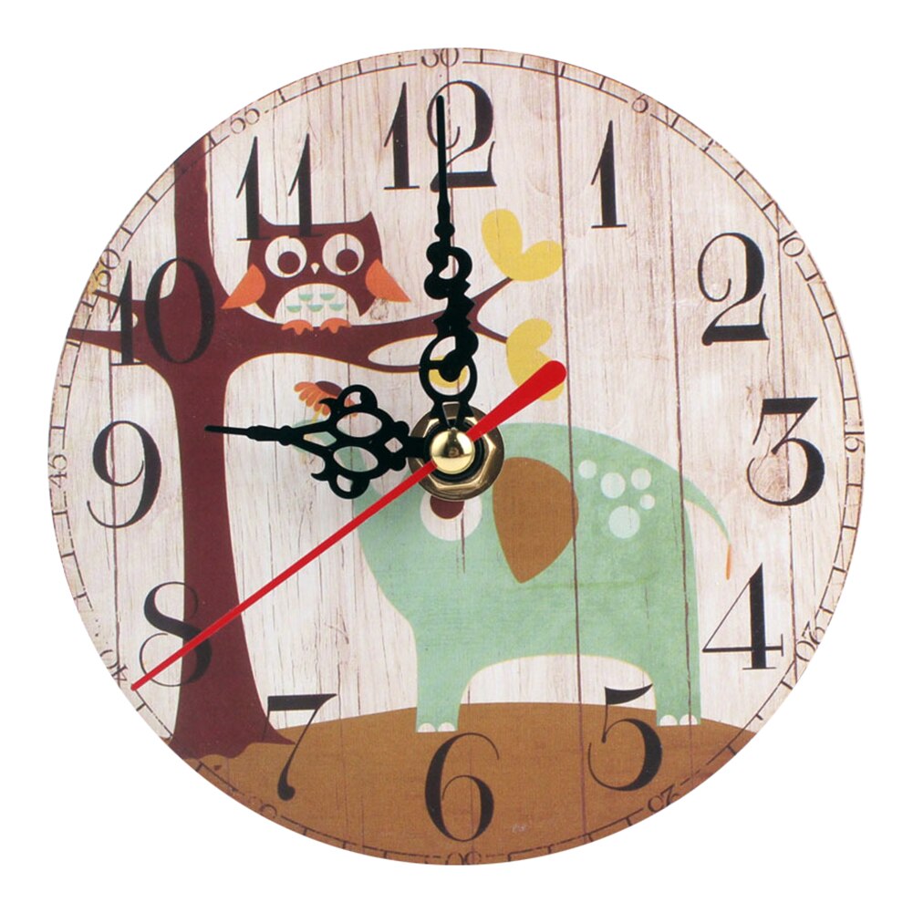 1pc årgang treveggklokke stor shabby elegant rustikk kjøkken hjem antikk stil: 1a