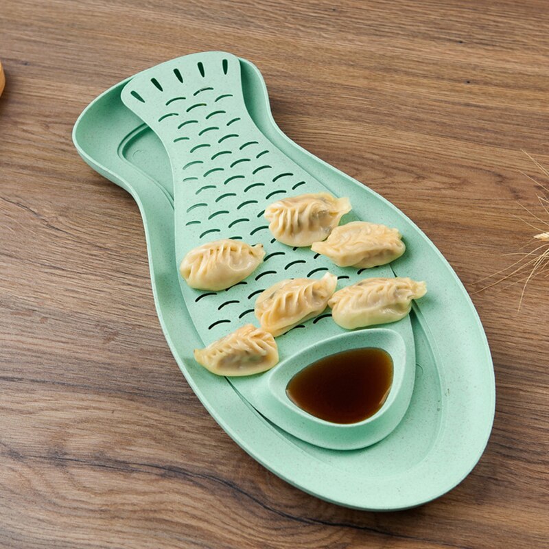 Creativo Paglia di Grano a Forma di Pesce Piatto Polpetta Piccola Salse Piatto di Patatine Fritte Vassoio di veloce cibo Piatto Piatto Piatto di Sushi Famiglia saluto Da Tavola 1pz