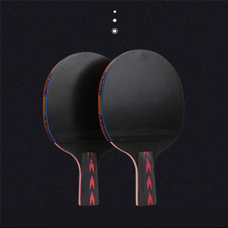 2Pcs Upgraded Carbon Table Tennis Racket Set Super Powerful Ping Pong Racket Bat for Adult Club Training