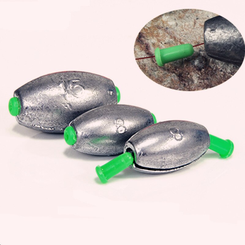 Anzuelo de plomo japonés para pesca, línea de enchufe de goma verde de tamaño grande de 20-75g, accesorios de protección para Apopyu 1-3 unids/bolsa