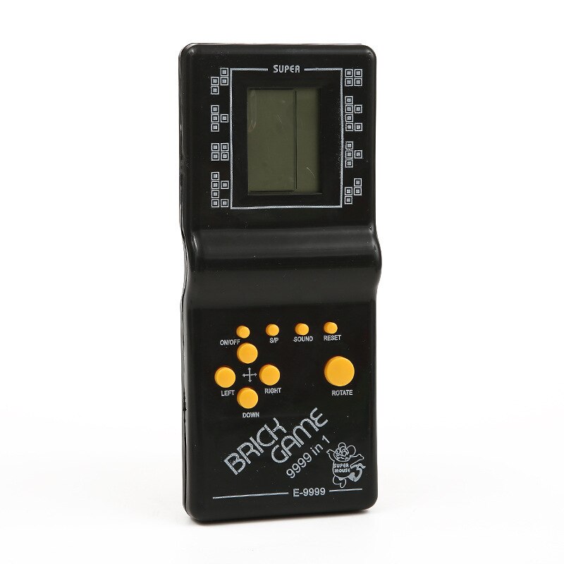 Klassieke Tetris Game Machine Nostalgische Video Game Machine Kinderen Speelgoed: Black