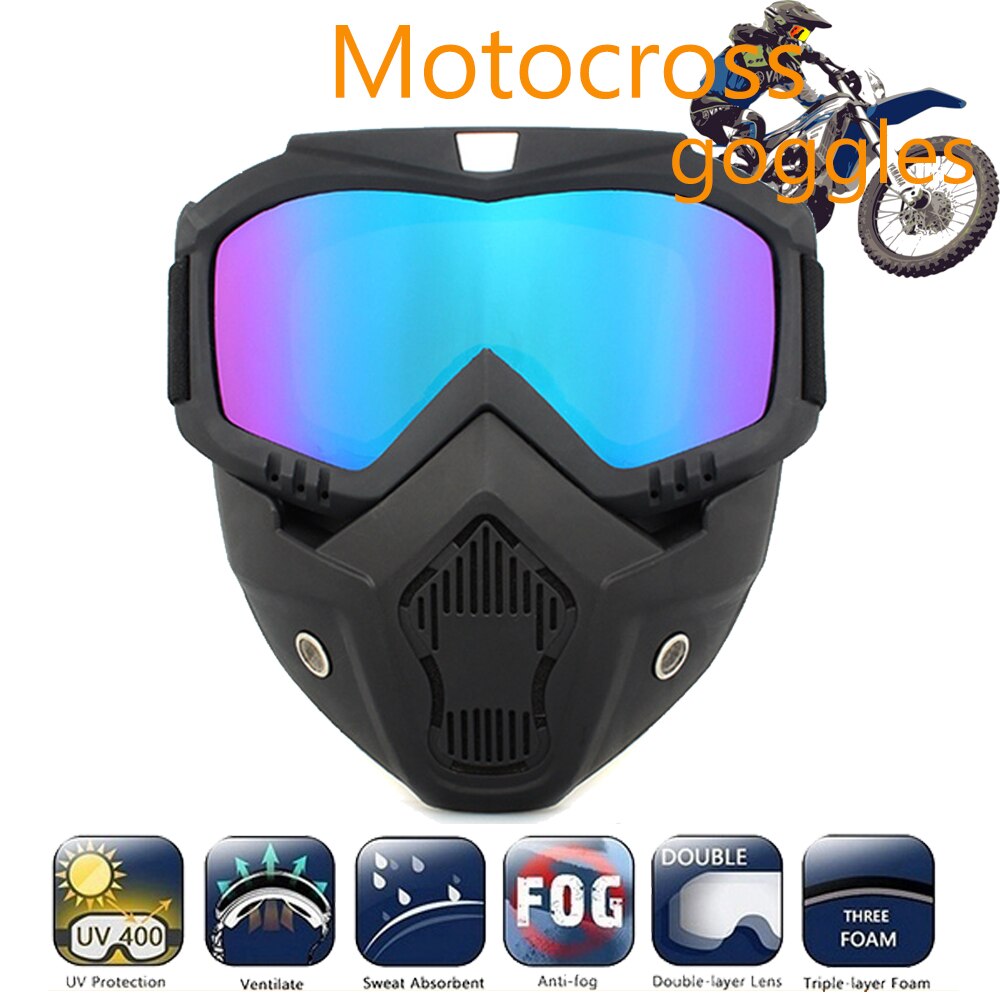 Motocross Goggles Winddicht Motocross Skibrillen Outdoor Anti Fog Bril Fietsen Goggles Sneeuwscooter Bril Afscherming