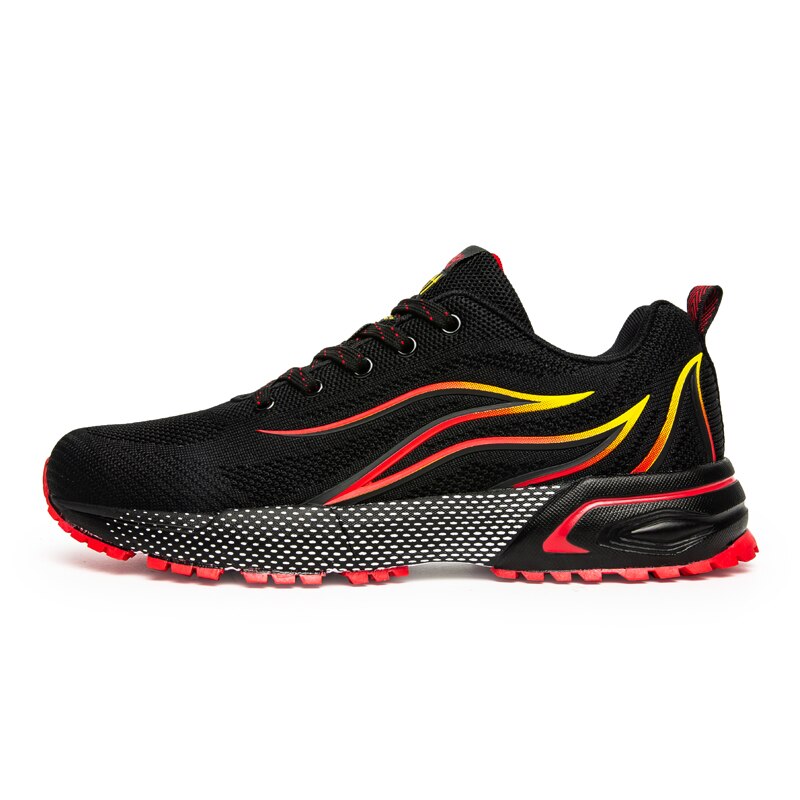Autumn Winter Golf Shoes Men's Spikeless Golf Sport Sneakers Trainers Athletics Golfing Walking Shoes Breathable Mesh Golf Boots: red / 7