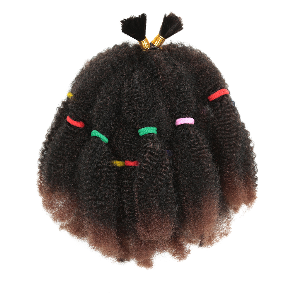 Pelo Afro rizado de 12 pulgadas, pelo sintético preestirado Afro rizado, pelo trenzado Afro, trenzas de ganchillo: T1B / 30
