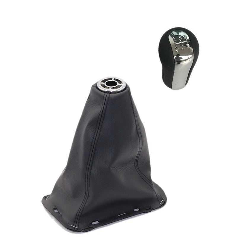 GAITOR Zmiana uruchomić getr + rama + chrom dla TOYOTA AVENSIS T25 MK2 II 03-09 pokrowiec dźwigni zmiany biegów gałka zmiany biegów: 5 speed  para