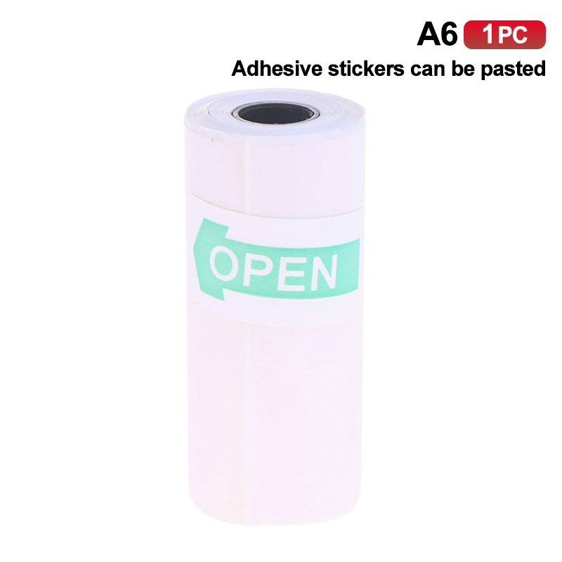 Mini Pocket Printer Self-Adhesive Paper Portable Thermal Printer Label Sticker For Printer Suitable For Home Office Study Work: Blue