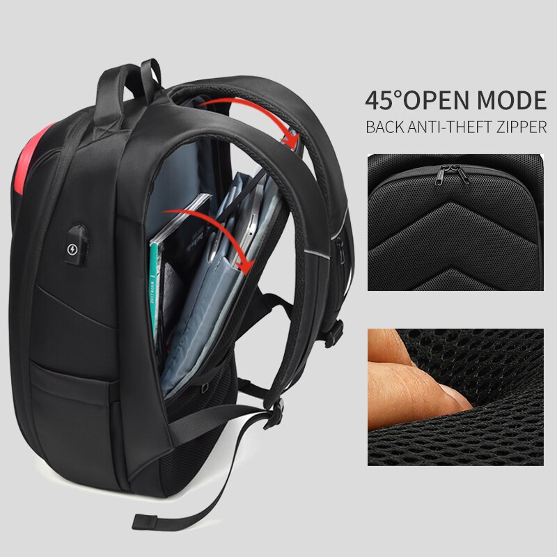 Eurcool 15.6 Inch Laptop Rugzak Anti-Diefstal Voor Tiener Mannelijke Mochila Multifunctionele Usb-poort Opladen Reizen Rugzakken Mannen N0011
