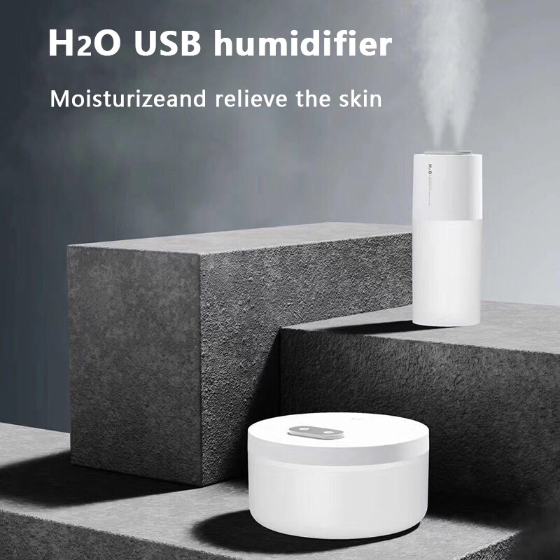 1000Ml Grote Capaciteit Luchtbevochtiger Dual Spray 2200Mah Usb Oplaadbare Draadloze Ultrasone Xiomi Aroma Diffuser Licht Fogger