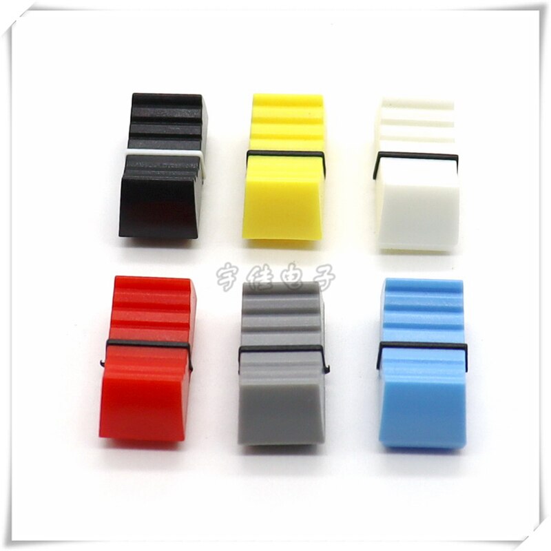 10 Piece 24*11.5*11MM straight slide potentiometer mixer push rod plastic cap console volume hat inner hole 4MM