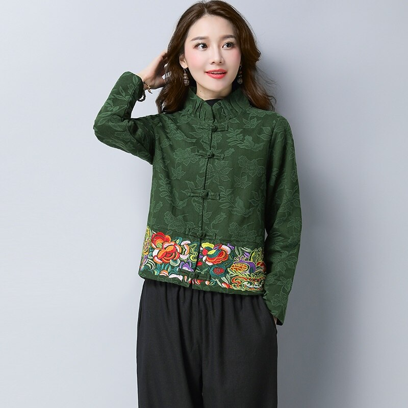 Chinese Style Clothing Women Clothes 2022 Chinese Traditional Women Hanfu Clothing Tang Suit Chinese Ancient Linen Shirts KK4399