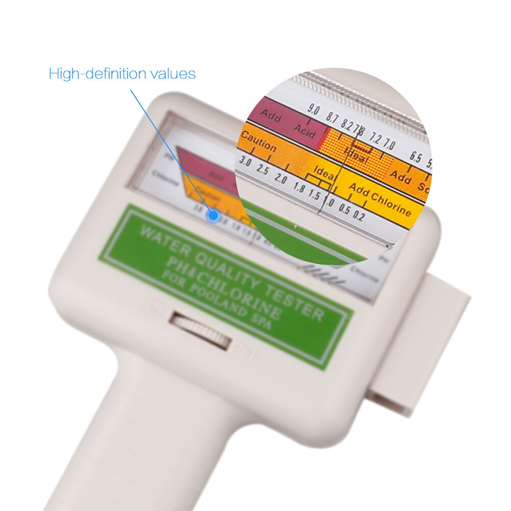 Nyeste ph tester klor niveau meter swimmingpool spa vand måling monitor checker