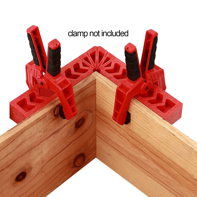 4 PCS 4 Inch 6 Inch 90 Degree Positioning Squares, Right Angle Clamps Woodworking Carpenter Corner Clamping Square Tool
