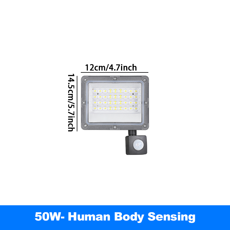 Luz de inundación LED para exteriores 500W 300W 200W 220V Sensor de movimiento foco impermeable iluminación de jardín reflector de paisaje lámpara de calle: Verde