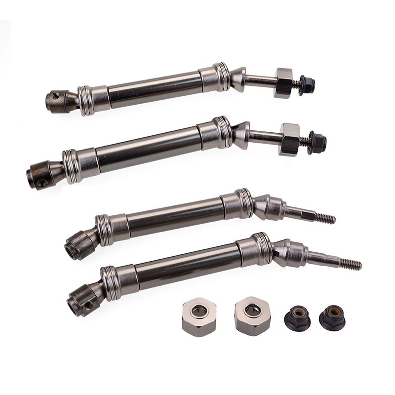 CVD Steel Front & Rear Drive Shaft Assembly Heavy Duty for 1/10 Traxxas Slash 4X4 Stampede VXL 2WD 6851R 6851X 6852R 6852X: Default Title