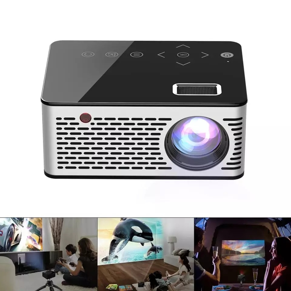 T200 Draagbare Mini Led Projector Lcd Home Beamer Voor Kids 1920*1080 Hd Pocket Home Tv Theater Video Beamer ondersteuning Sd Hdmi Usb
