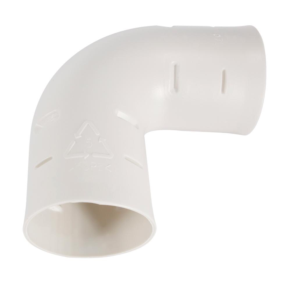 75/90mm Plastic Round Ducting Pipe Elbow 90 Degree Duct Connector Joint PVC Exhaust Ventilation Fitting for Inline Ducted Fan