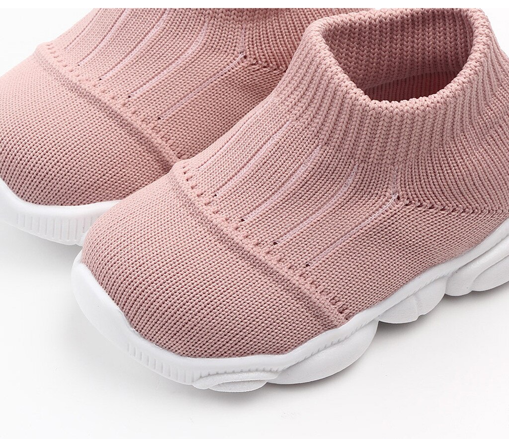 Baskets de Sport tricotées pour enfants, chaussures à mailles, chaussures pour bébé garçon et fille, tendance, automne-hiver, décontracté, # C
