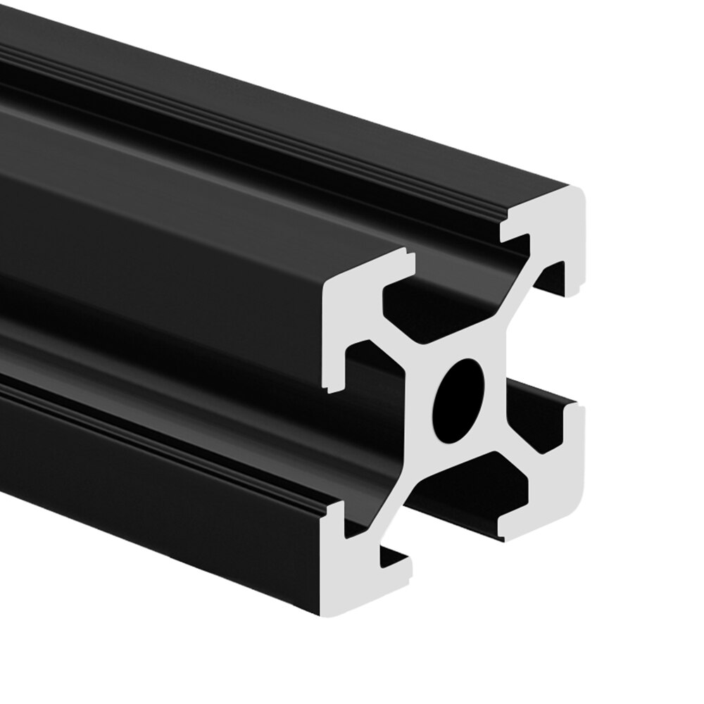1PC BLACK European Standard Anodized Aluminum Profile Extrusion 300mm - 550mm Length Linear Rail 500mm for CNC 3D Printer