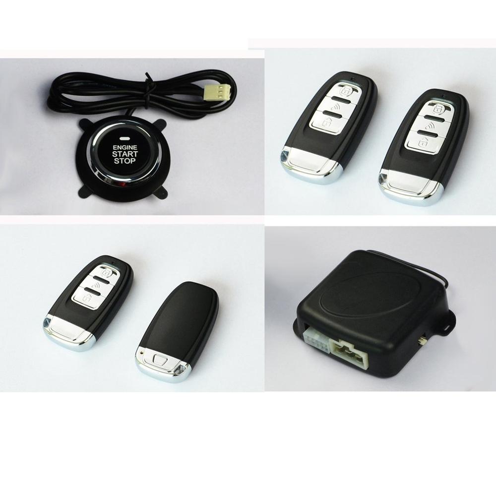 12v Car Suv Keyless Entry System Engine Start Alarm System Push One-button Start System Remote