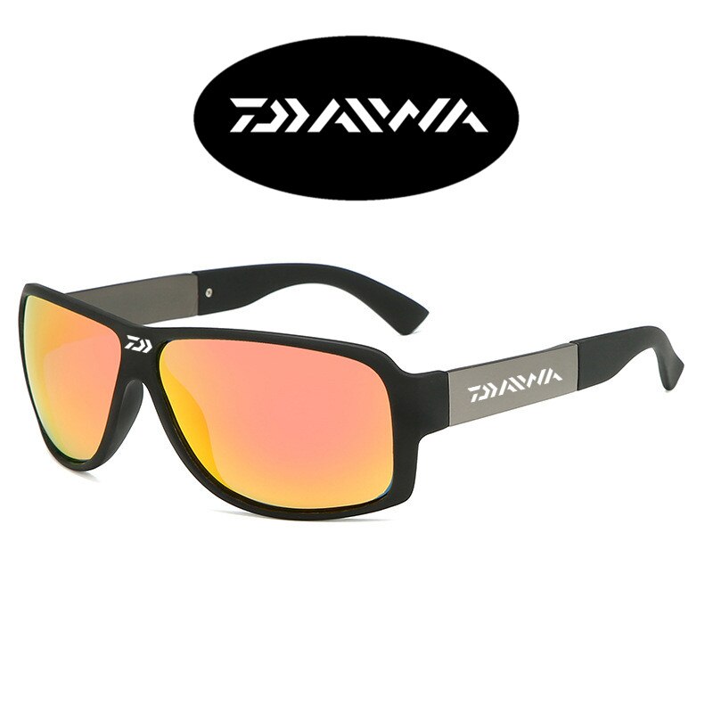 Mænd briller cykling klatring solbriller polariserede briller daiwa fiskeglas udendørs sportsfiskeri solbriller 600#: Fotofarve 06