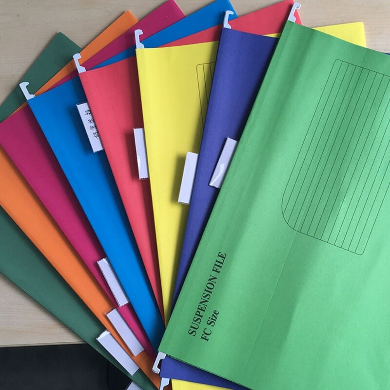 25 Pcs Portable Suspension File Folder Hanging File Holder Documents Organizer K92C