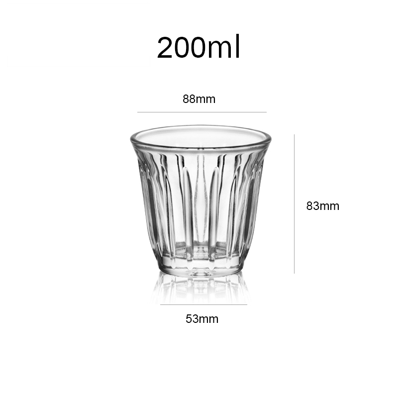 Barista latte kopper 90ml-200ml krus kaffe eller te glass krus flat hvit espresso kopp gir klassisk eleganse til bordet: 200ml 1 stk