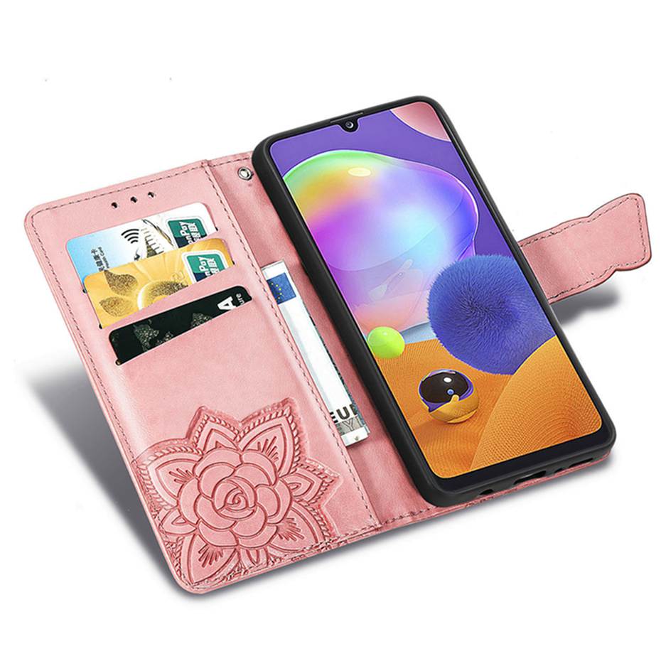 3D Butterfly Flip Case For Samsung Galaxy A31 Case Wallet Leather Phone Case On For Samsung Galaxy A31 A31 A315F A315 Cover