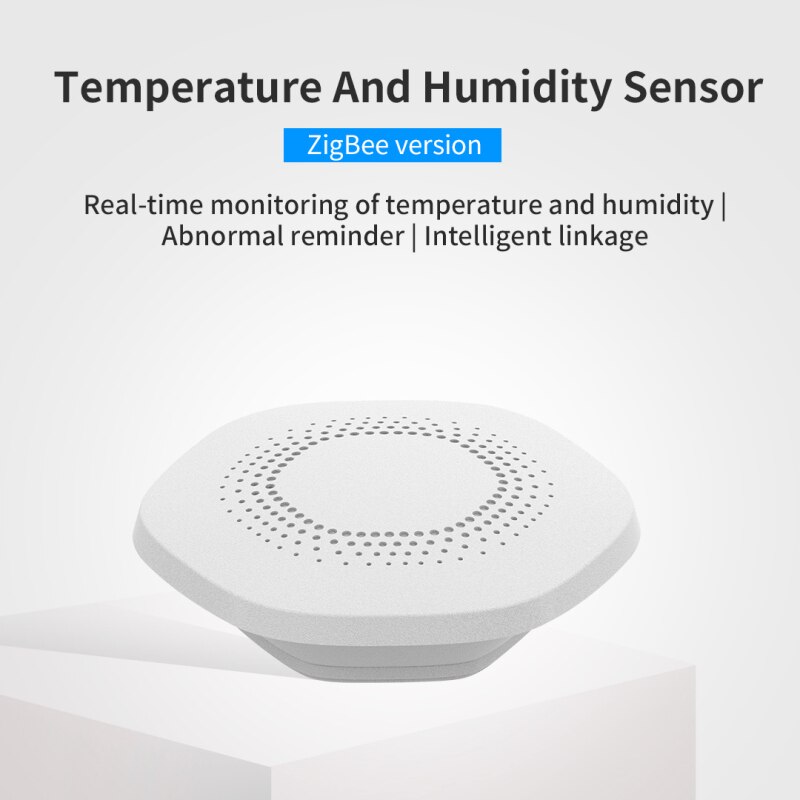 Tuya Zigbee3.0 Home Smart Temperature And Humidity Sensor Compatible With Alexa Google Home Smart Home